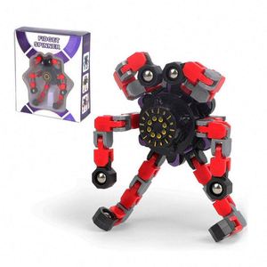 Juguetes y Pasatiempos de Buena Calidad para Niños: Nuevo Fidget Spinner Eléctrico Metálico Personalizado con Cadena Pop-up y Función de Vuelo - Product Image 2