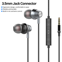 Écouteurs filaires 3,5 mm Type C, résistants à la transpiration, design intra-auriculaire, pour l'entraînement et l'exercice, directement de l'usine, respectueux de la peau