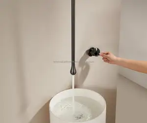 New Design Ceiling Faucet Brass Basin Faucet Water Drop Tap Bathroom Sink Mixer Water Faucet