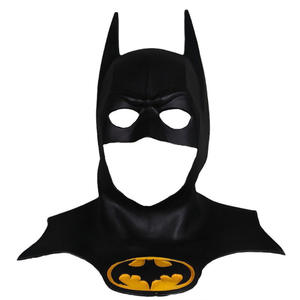 Supereroe Cosplay casco il cavaliere oscuro <span class=keywords><strong>Batman</strong></span> Overhead <span class=keywords><strong>maschera</strong></span> in lattice per Halloween e feste di carnevale copricapo nero - Product Image 5