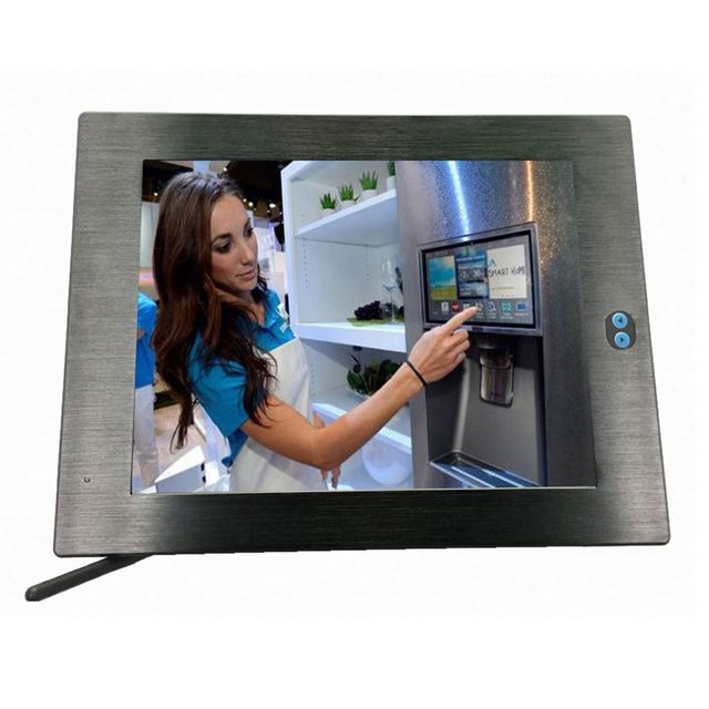 OEM Wholesales Metal Shell Panel PC Brightness Controlled Wall Mounted Rugged Computers for industrial project