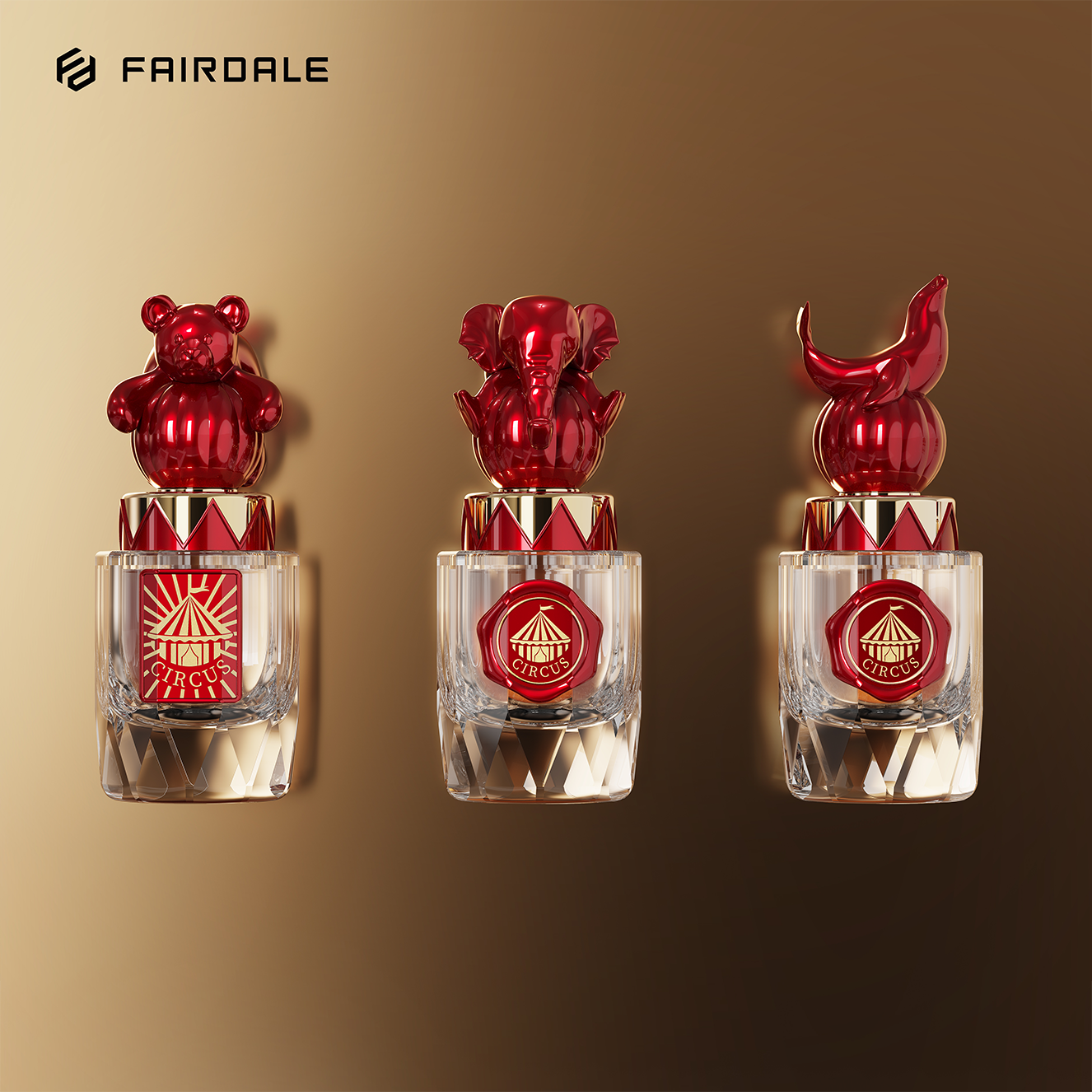 luxury cosmetic packaging glass blue