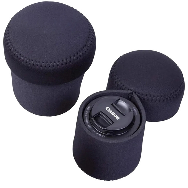 Custom Neoprene Lens Pouch Camera Lens Case for Safe Lens Cover Storage for Photography & Outdoor Shoot Keeps Your Lens Secure