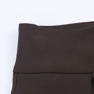 PB & ZA女2025秋季新款时尚百褶气球图案裤复古高腰拉链飞女踝裤 - Product Image 6