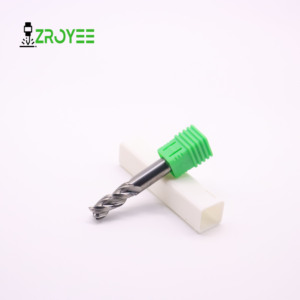 ZROYEE Fraiseuses CNC personnalisées en métal 4mm 12mm 3 flûtes en carbure de tungstène HRC55-60 revêtement DLC Forets à queue ODM OEM -0.005mm - Product Image 3
