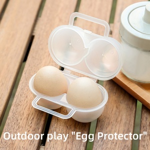 Outdoor <b>Camping</b> Egg Trays Two Pcs Egg <b>Storage</b> Holder <b>Box</b> Container Hiking Outdoor <b>Camping</b> Picnic Travel Carrier Egg Case - Product Image 2