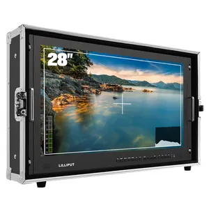 Lilliput Outdoor 28 inch 4K Broadcast SDI Monitor Ultra-HD Resolution HDMI Monitor with Carrying Case and Sun shade