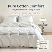 Parure de lit de luxe 100 % coton brodé 300 fils/cm², drap-housse et taies d'oreiller en tissu tissé, 4 pièces, taille Queen