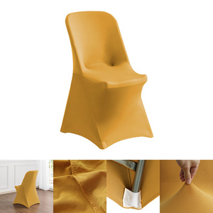Fundas para Sillas Plegables de Spandex, Funda Protectora Universal Ajustable para Sillas para Bodas, Fiestas, Banquetes, Días Festivos, Celebraciones - Product Image 1