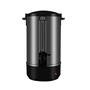 Hot Water Boiler 10 Liter / Electric Kettle Commercial Double Wall Stainless Steel Household Hotel Free Spare Parts Keep Warm GS