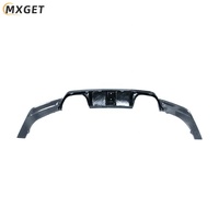 Diffuseur arrière en fibre de carbone noir de haute qualité pour F82 F80 M3 M4 avec lumière LED à visser pour pare-chocs arrière de voiture