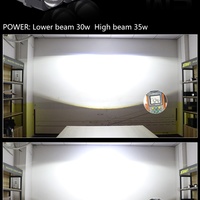 Sanvi 1,5 pouce, série M5, 12V 35W 10000 lumens, projecteur LED pour phare avec température de couleur 5500K/4300K/6000K
