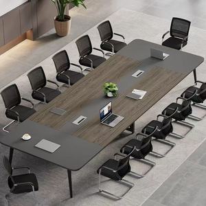 JINS Moderne tweekleurige houten vergadertafel Moderne directietafel voor kantoor en directiekamer - Product Image 5