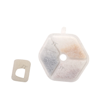 Filtres de remplacement pour fontaine à eau pour chat avec éponges, compatibles avec la fontaine à eau pour animaux de compagnie de 152 oz/4,5 L