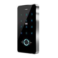 Lector de Huellas Dactilares Biométrico IP65 Resistente al Agua, Lector de Tarjetas RFID WG26, Panel Táctil, Control de Acceso para Cerradura Magnética Eléctrica