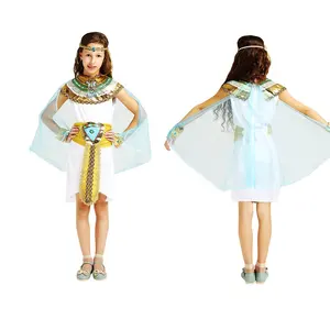 Halloween Karneval Party Kinder Mädchen Cosplay Alt ägyptische Kleopatra Pharao Prinzessin Kleid Kostüm Outfit