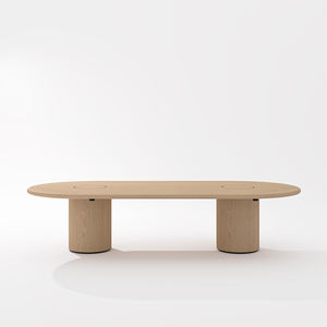 Table de réunion de forme ovale de luxe avec des <span class=keywords><strong>lignes</strong></span> essentielles et des formes <span class=keywords><strong>sinueuses</strong></span> - Product Image 1