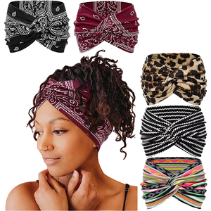 نمط الرجعية بو الجلود النسيج عقال خيط الشعر الملتوية حفرة واسعة الجانب القوس الكبار رئيس مشبك المألوف - Product Image 4