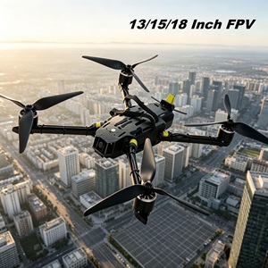 โดรน FPV สำหรับผู้เริ่มต้น ขนาด 15 นิ้ว พร้อมกล้อง 4K มอเตอร์แบบไร้แปรงถ่าน ระยะบินไกล 10 กม. รีโมทคอนโทรล โครงสร้างคาร์บอนไฟเบอร์ - Product Image 1