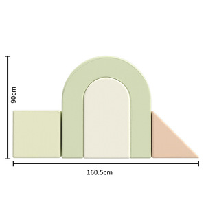 Custom Irregular <b>Shaped</b> Sofa Geometric Building <b>Blocks</b> For Children Indoor Climbing Play Structure Soft Foldable Cushion - Product Image 3