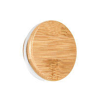 Paquets de puissance de fleur de 1/8oz couvercle d'aspiration de joint d'anneau en Silicone 3.5 grammes-200 compte pots en verre de 2oz avec couvercles en bois