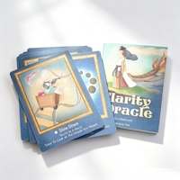 Cartas de Oráculo de Papel con Diseño Personalizado y Impresión Personalizada, Mazos de Cartas de Oráculo, Cartas del Tarot en Español con Caja con Tapa y Base