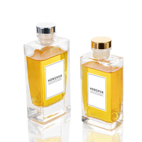 Bouteilles diffuseurs à roseaux en verre en gros avec emballage personnalisé pour l'affichage de parfums d'huiles essentielles