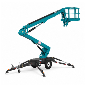 Remolque Cherry Picker Plataforma de compras China 12m Ascensor <span class=keywords><strong>Spider</strong></span> <span class=keywords><strong>Man</strong></span> Cestas de elevación Remolcable Elevador de pluma articulada - Product Image 2