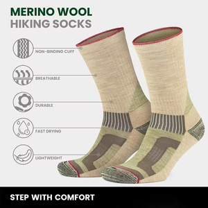 Men's Thermal Outdoor Work <b>Socks</b> | Reinforced Heel-Toe, Breathable Knit & All-Day Comfort Cushion | OEM/ODM Available - Product Image 4