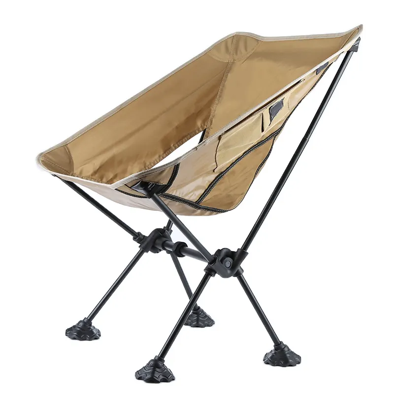 Cadeira de praia portátil dobrável, pequena cadeira de praia personalizada ao ar livre acampamento com lua