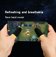 Manchettes de doigt pour manette de jeu mobile, anti-transpiration, antidérapantes, écran tactile complet, joysticks de tir et de visée sensibles, sans fil 2,4 GHz