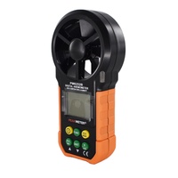 Anémomètre numérique PM6252B Mesureur de température et d'humidité de l'air avec port USB Appareil de mesure du vent