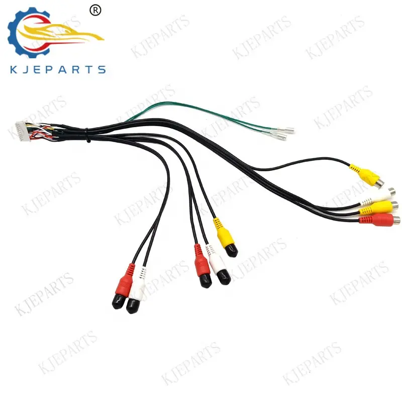 Car RCA Sub Adapter Complete Wiring Harness Assembly Compatible Prioneer Audio Cable For Japan Market