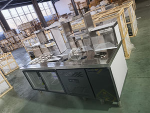 Comptoir de préparation de bubble tea, comptoir à thé en acier inoxydable, comptoir de boutique de bubble tea - Product Image 4