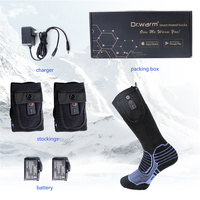 Chaussettes de ski chauffantes, hiver, extérieur, maison, batterie rechargeable, thermiques, chaudes, en laine mérinos, hauteur genou, hommes, femmes, snowboard, randonnée