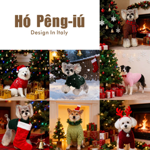 Weihnachtlicher Hundepullover Warme Haustierkleidung Winter-Hundepullover Katzen- und Hundemuster-Pullover Gestrickter Hundepullover - Product Image 6