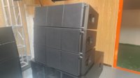 Haut-parleur professionnel double 12 \ "J8 Line Array de haute qualité conception à 3 voies avec meilleur effet impédance de coque en métal en bois 8ohm