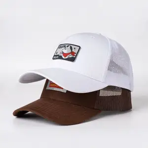 3D 자수 주문 로고 6 패널 공백 Snapback 모자, 면 Snapback 모자, 메시 트럭 운전사 모자