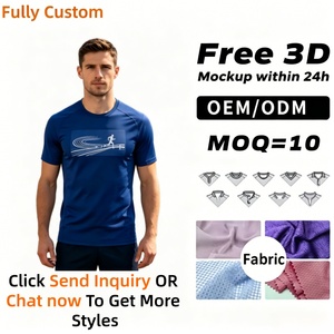 T-shirt personnalisé en polyester pour homme, séchage rapide, sublimation, fitness, entraînement, course à pied, sport, t-shirt vierge, t-shirts imprimés sur mesure - Product Image 1