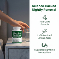 VitaHall Marque privée Nuit Brûleur de Graisse Capsules Supplément Thermogénique Soutient le Sommeil et la Gestion du Poids pour Adultes