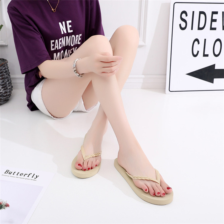Beach Slippers Sandals Non-slip Beautiful Strap Reflexology Flip Flop Summer Flip Flops for Women