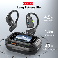 Headset Nirkabel Erazer XP6 Kualitas Suara HiFi Layar Sentuh LCD Peredam Kebisingan ENC Terjemahan Cerdas AI untuk Bisnis