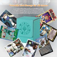 Boîte de rangement pour cartes en cuir PU de qualité supérieure pour MTG Premium Symbols, compatible avec les cartes à collectionner TCG CCG