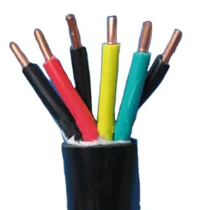 Cable de control blindado trenzado con cubierta de PVC aislado con núcleo de cobre de PVC KVVP 450/750V