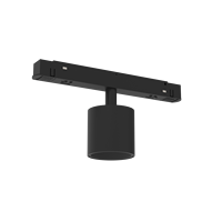 Spot LED magnétique moderne sur rail 30W COB, intensité variable, lumière circulaire sur rail, CRI90+, IP20, angle de faisceau 15-50°, haut de gamme pour intérieur