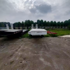 Remorque surbaissée à 3 essieux 80T 100T à plateau plat, très demandée, à vendre - Product Image 3