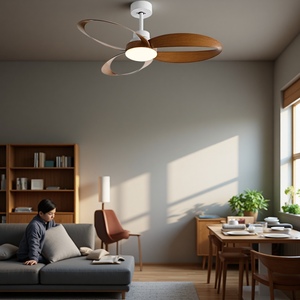 Factory Direct LED Ceiling Fan Quiet DC Motor 6 Speed High Airflow Ceiling Fan with <b>Light</b> and <b>Remote</b> - Product Image 1