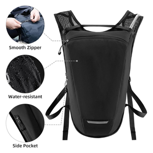 Sac à dos de cyclisme sur route personnalisé, double épaule, sac d'hydratation pour vélo, fermeture éclair, randonnée en plein air, polyester - Product Image 3