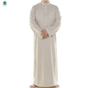 חדש לבן צבעים Alharamain ערב תורכי Thope עבור גברים אופנה ללבוש Baju קוקו Jubah מוסלמי העבאיה גברים