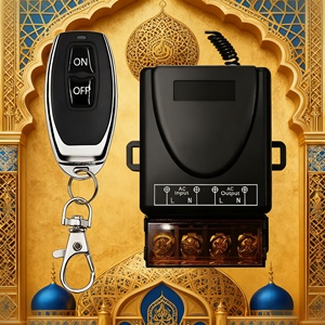 Aulipur 220V điều khiển từ xa hệ thống nhà điều khiển 30A động cơ máy bơm nước chuyển đổi xe cung cấp điện 4-cách mạch vật liệu ABS - Product Image 1